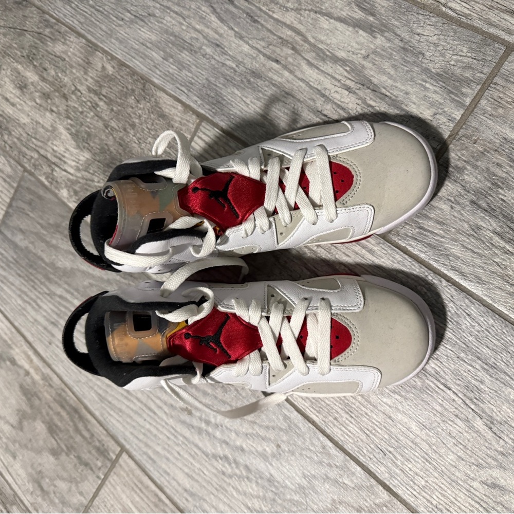 Jordan Kids Sneakers White Red Black